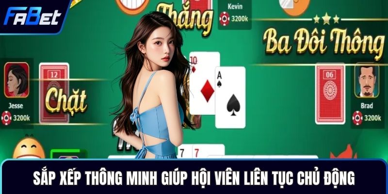Sắp xếp thông minh giúp hội viên liên tục chủ động